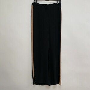 Eileen Fisher Women's Georgette Crepe Pants 4 Black Pink NWT
